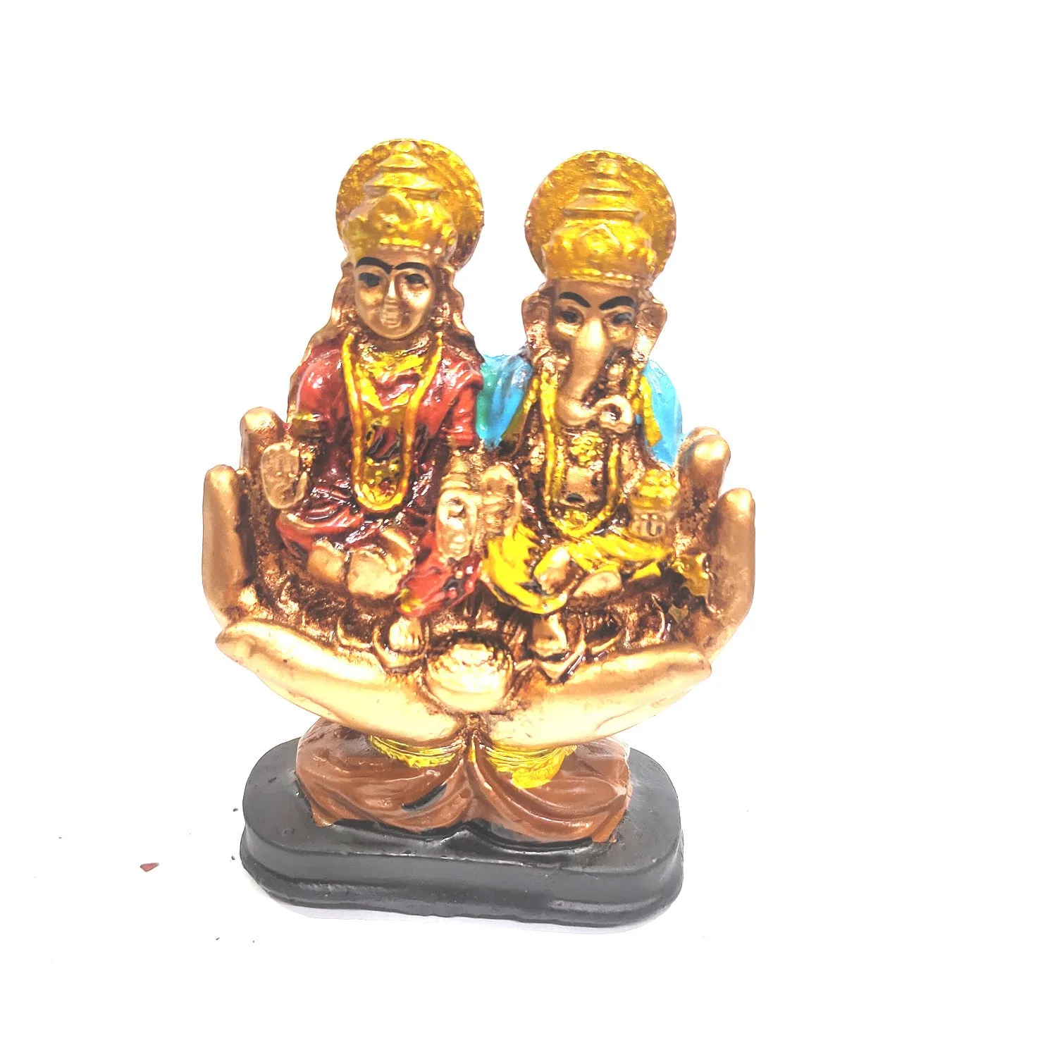 Lakshmi Ganesha Poly Resin Idol Statue for Diwali Pooja