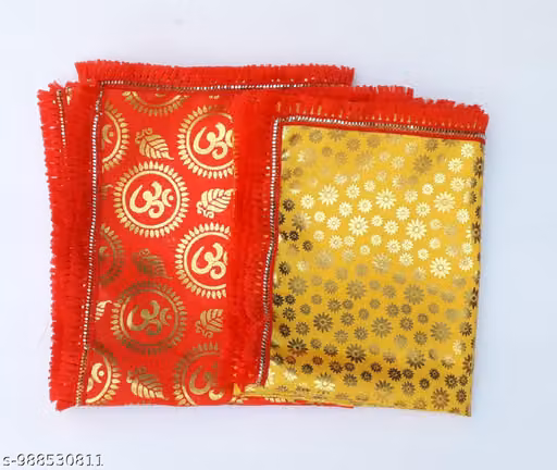 Plain Velvet Pooja Aasan Chowki Cloth 1 Meter