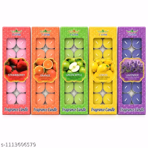 Multicolor Scented Tealight Wax Candles Pack of 120