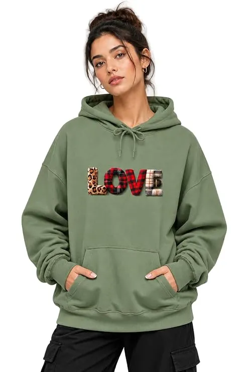 Unisex Oversized Graphic Cotton Fleece Hoodie