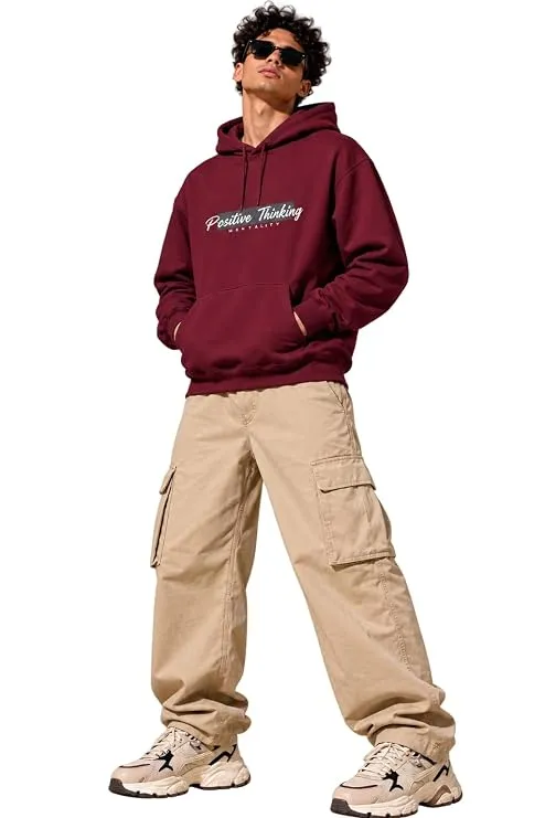 Unisex Oversized Cotton Fleece Graphic Hoodie
