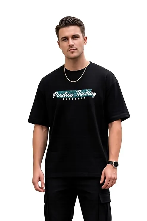 Unisex Heavyweight Cotton Blend Oversized Drop Shoulder T-Shirt