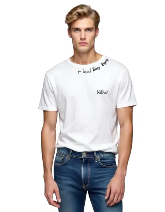 Unisex Cotton DTF Print Round Neck “Keep Going” Graphic T-Shirt