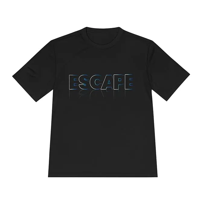 Men’s Black “Escape” Graphic Cotton T-Shirt