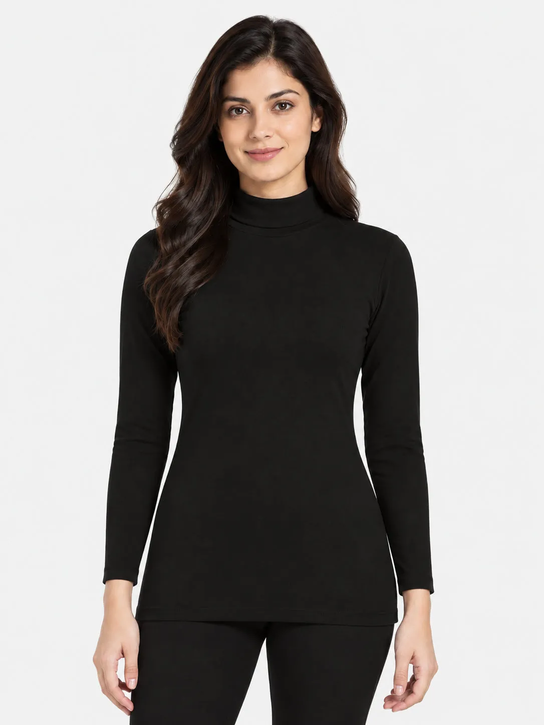 Women’s Miyabi Thermal Top – High Neck Full Sleeves Slim Fit Winter Innerwear