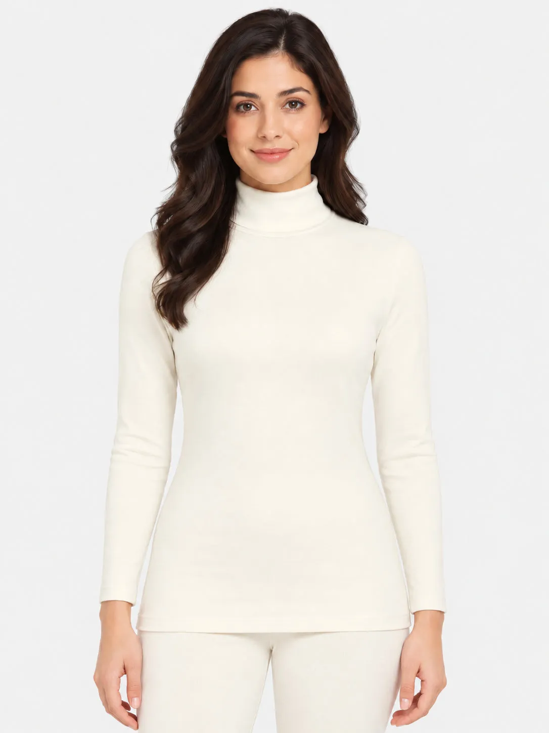 Women’s Miyabi Thermal Top – Turtle Neck 3/4 Sleeves Slim Fit Winter Base Layer