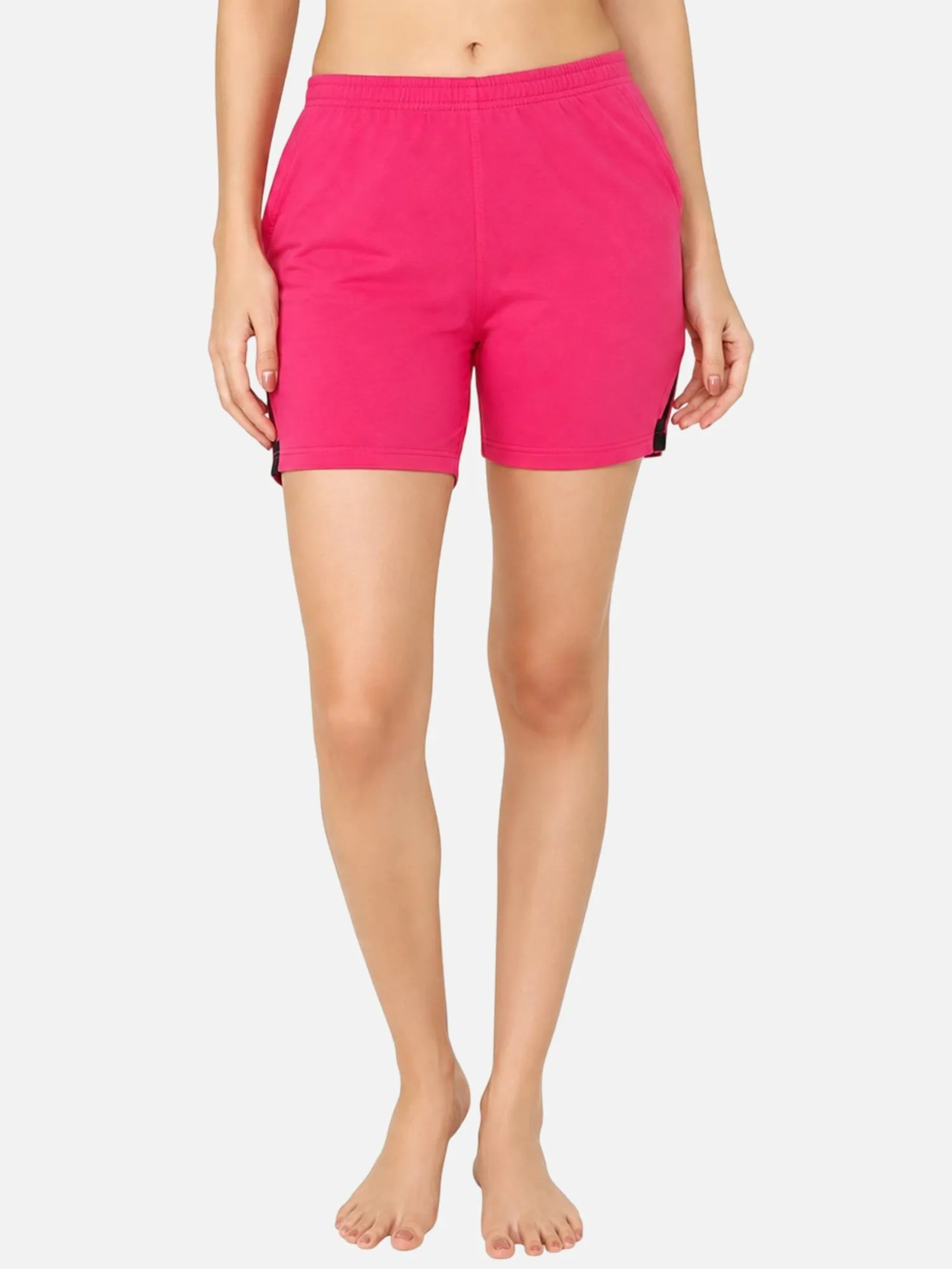 Women’s Cotton Shorts – 100% Cotton Above Knee Casual Lounge Shorts