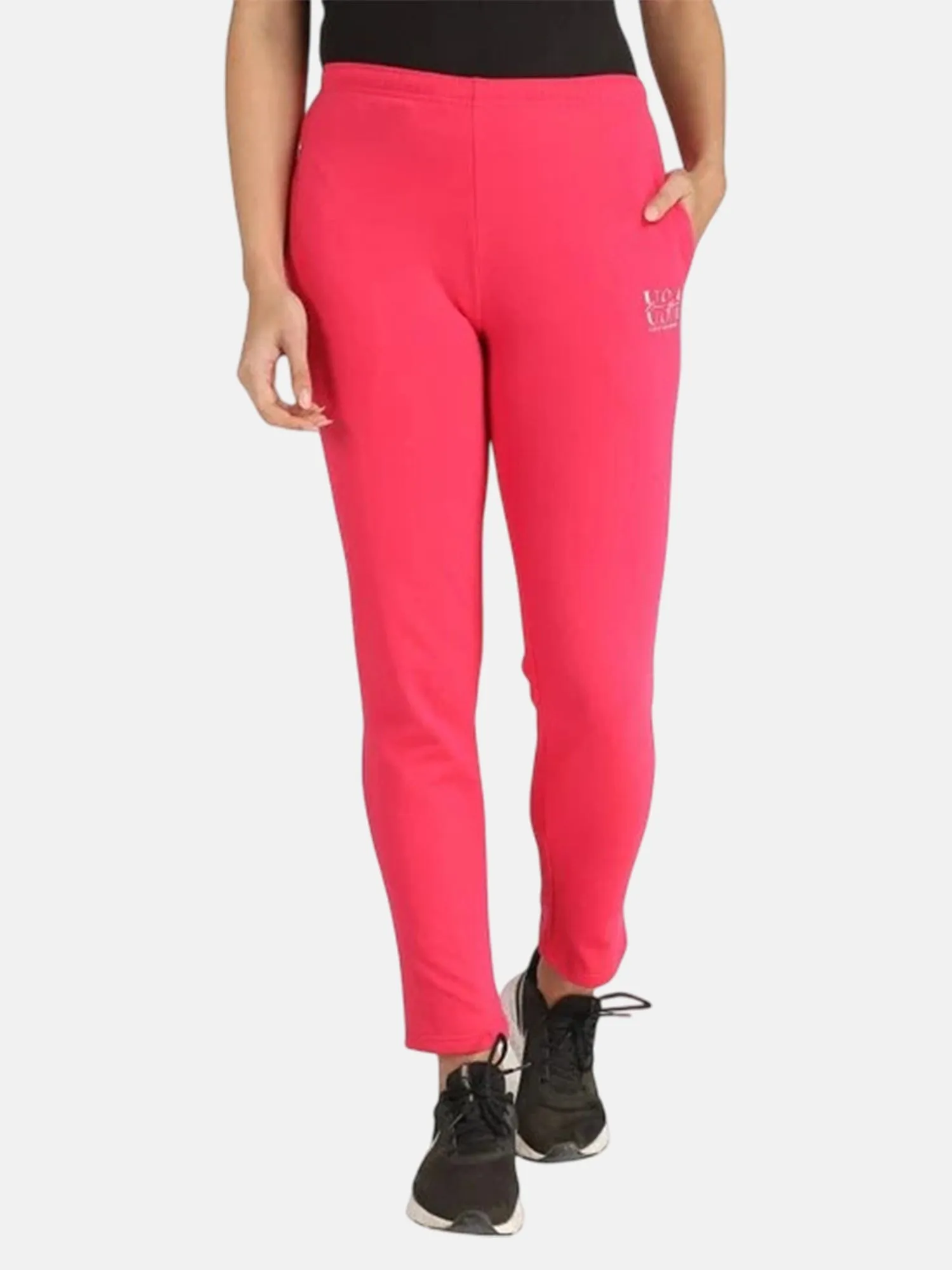 Women’s Fleece Sports Joggers – Regular Fit Side Pocket Activewear