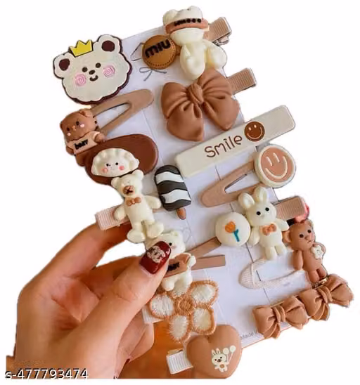 Fancy Kids Hair Clips Set of 14