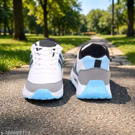 Men’s Casual Sneakers with Mesh Upper & Lace-Up Design