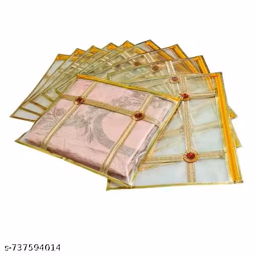 Saree Cover – Premium Transparent PVC Storage Bag with Zipper for Sarees & Suits