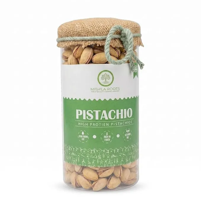 Mithila Roots Premium Salted Pistachios Pista With Shell | 400g