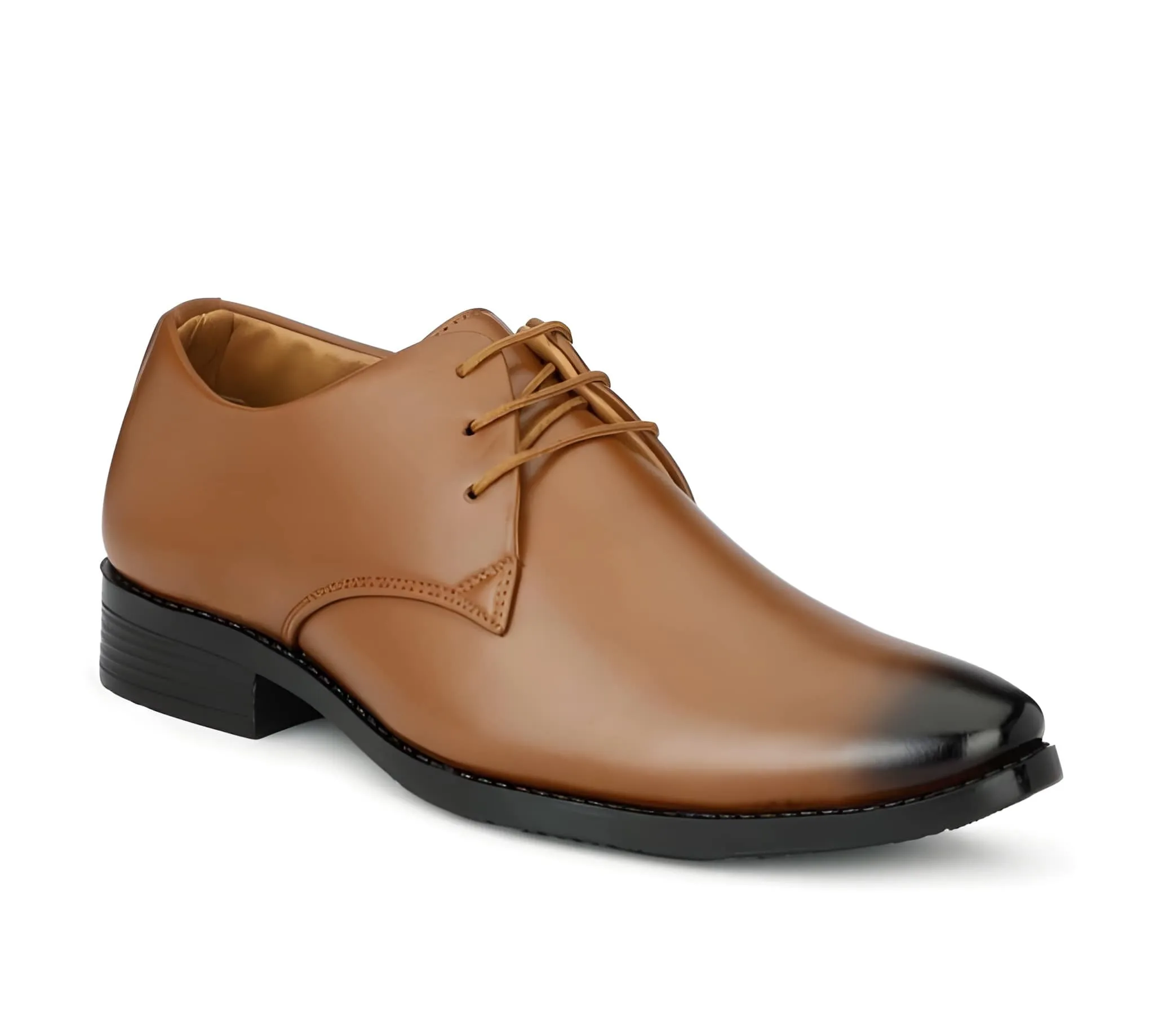 Men's Tan Derby Shoes | Trendy Formal Office & Business Shoes