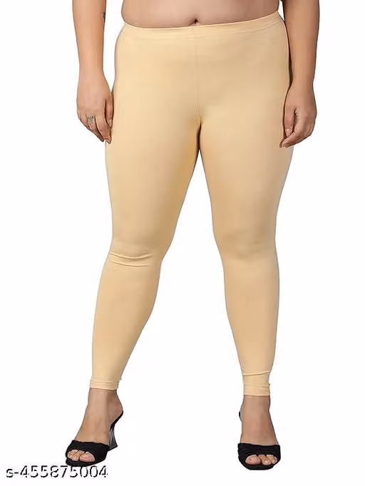 Women’s Plus Size Cotton Lycra Ankle Length Leggings
