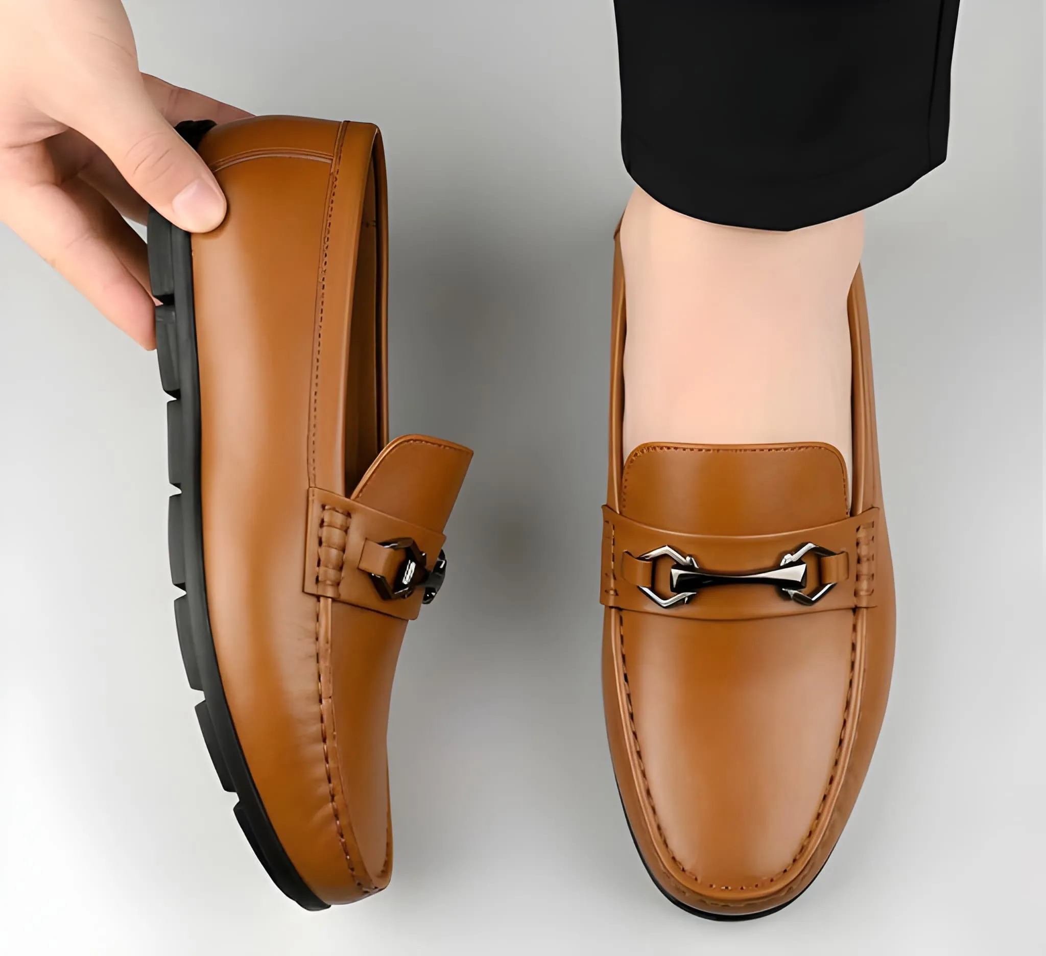 Men's Fashionable Loafers | Soft Sole Slip-On Shoes for Daily Wear