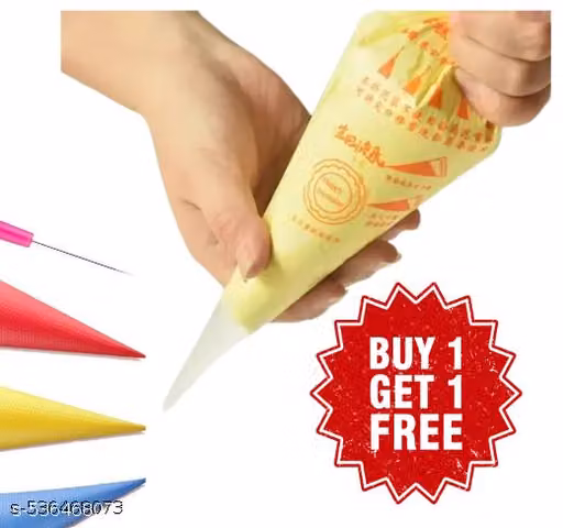 100 Pcs Plastic Icing Piping Bags for Cake and Cupcake Decoration