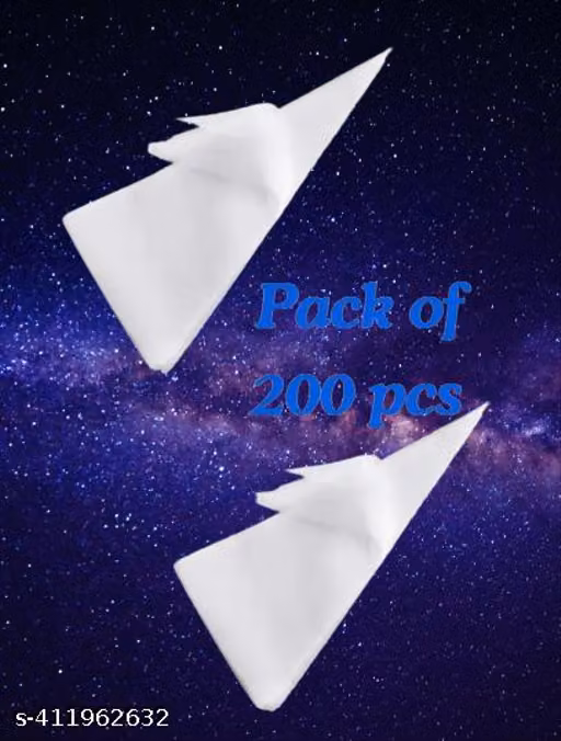 200 Pcs Transparent Disposable Icing Piping Bags for Cake Decoration