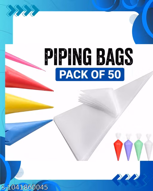 Pack of 50 Small Disposable Icing Piping Bags, 7 × 9 Inch
