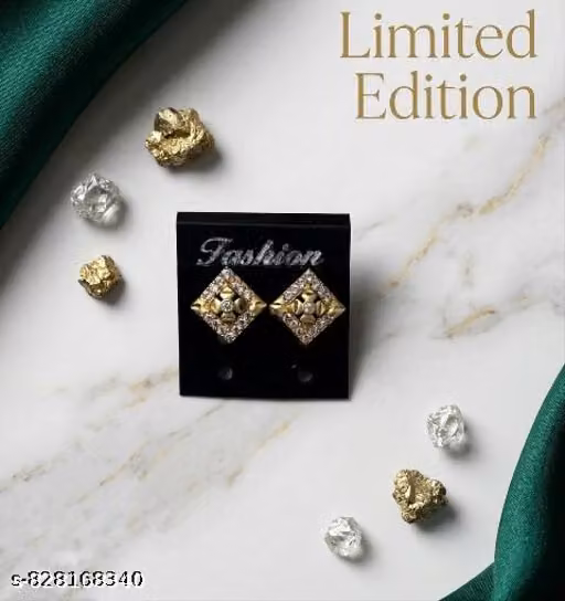 Gold-Plated Lightweight Classic Stud Earrings for Women