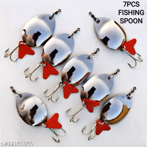 P S N S Hayderabadi Fishing Spoon Lures Set of 7, 18 Gram Each