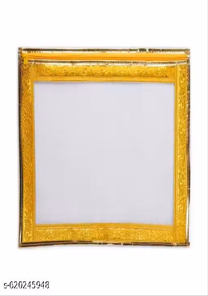 Saree Covers – Pack of 5 Elegant Golden Border Non-Woven Storage Bags with PVC Window