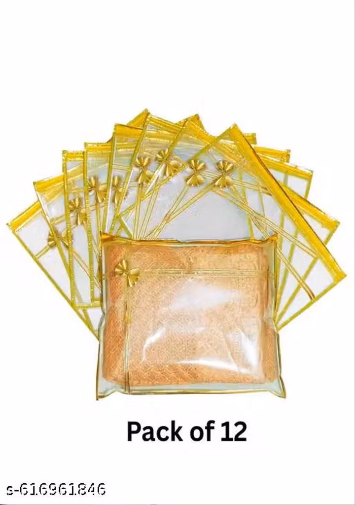 Saree Covers – Premium Clear PVC Zip Bags for Neat & Organized Saree Storage