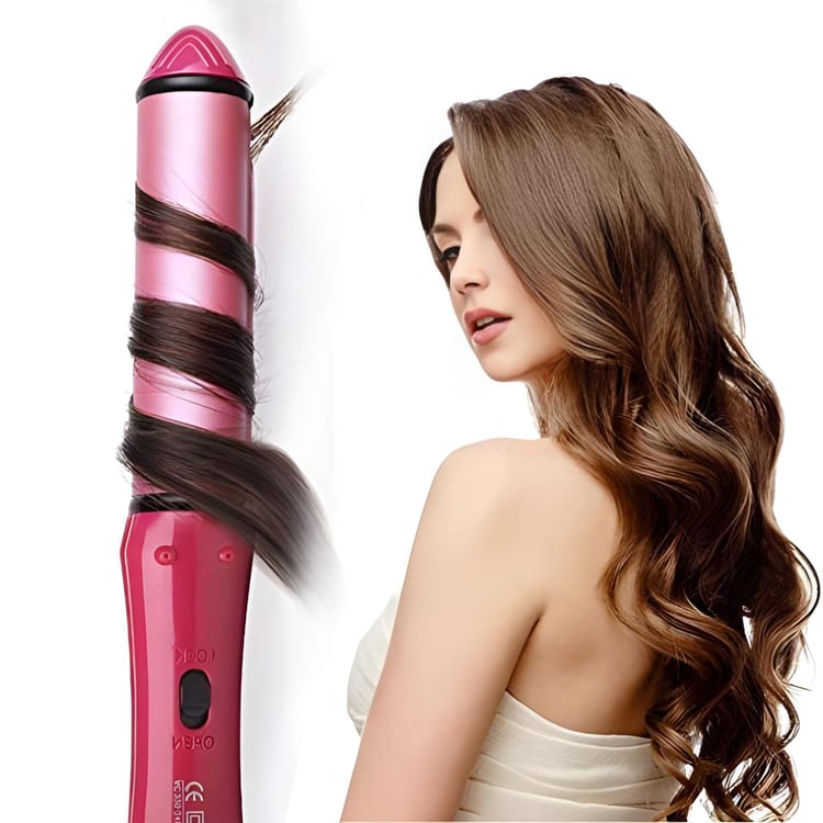 2-in-1 Hair Straightener and Curler with Ceramic Plates