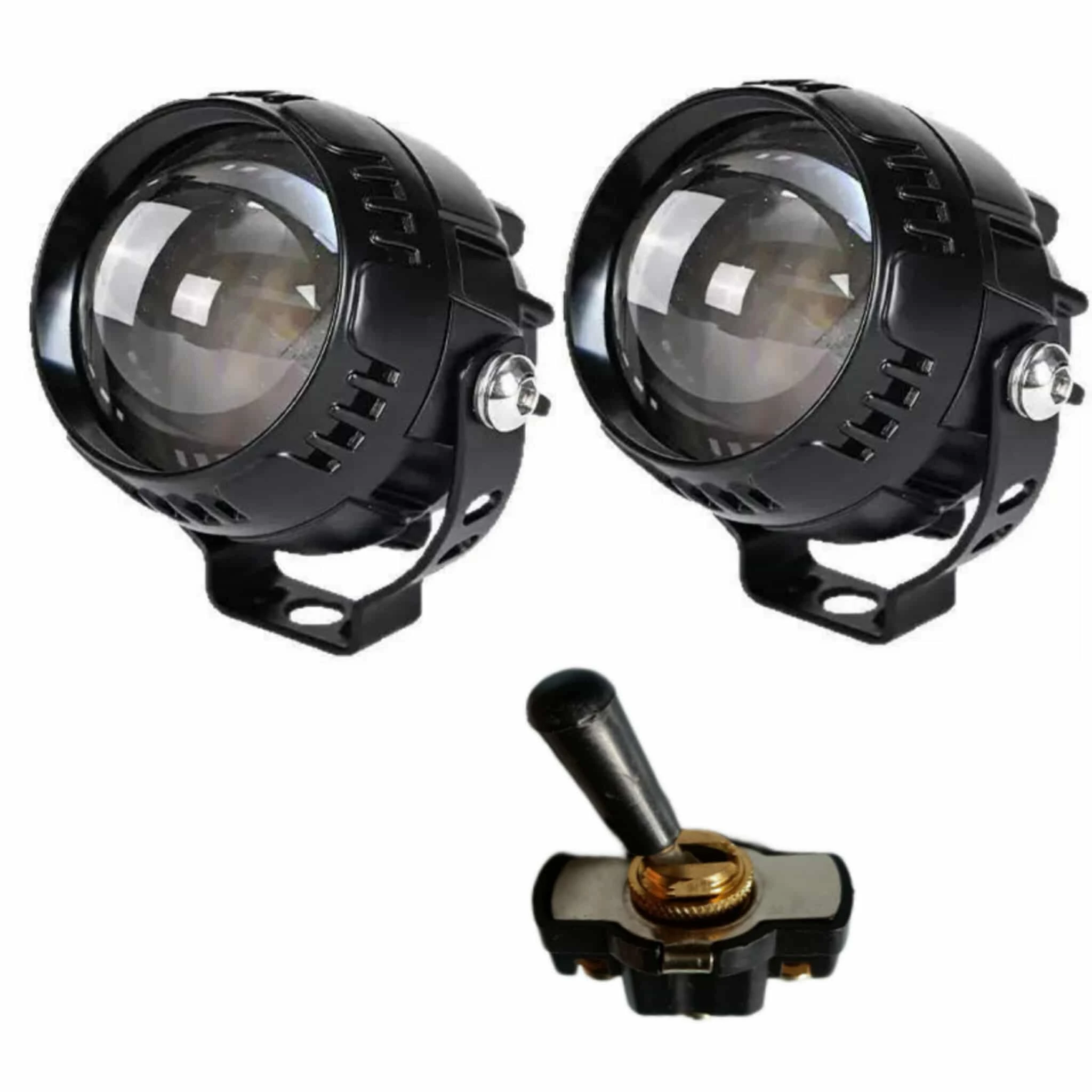 Big light High Beam Low Beam Fog Light Yellow & White Color Pack of 2.