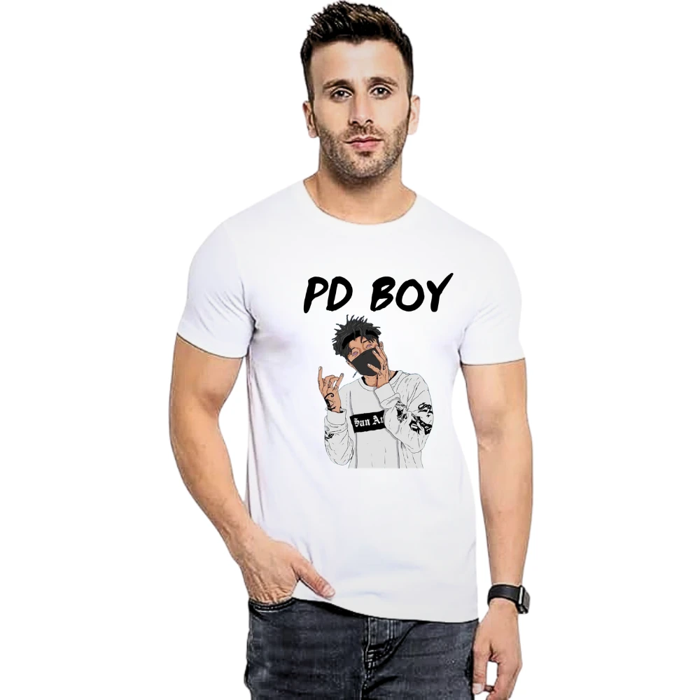 Men’s PD Boy Printed T-Shirt | Trendy Graphic Round Neck Casual We