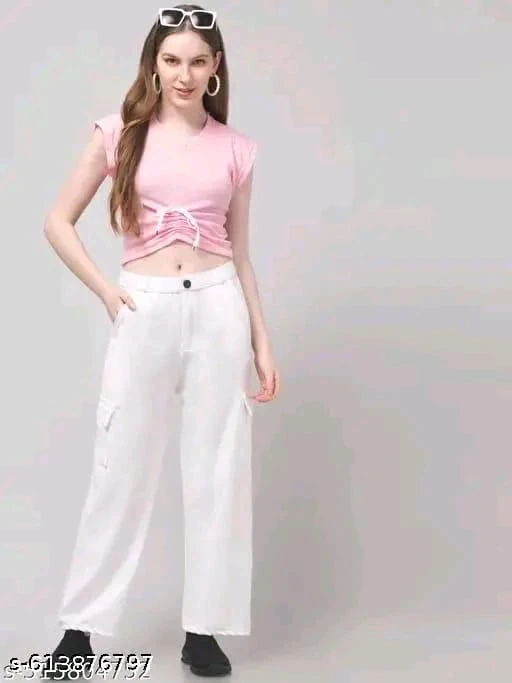 white bell boutam pants