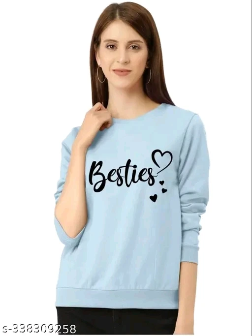 "Besties" Printed Women's Regular Fit Cotton T-Shirt