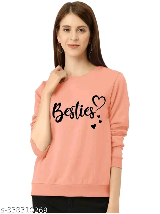 "Besties" Printed Women's Regular Fit Cotton T-Shirt