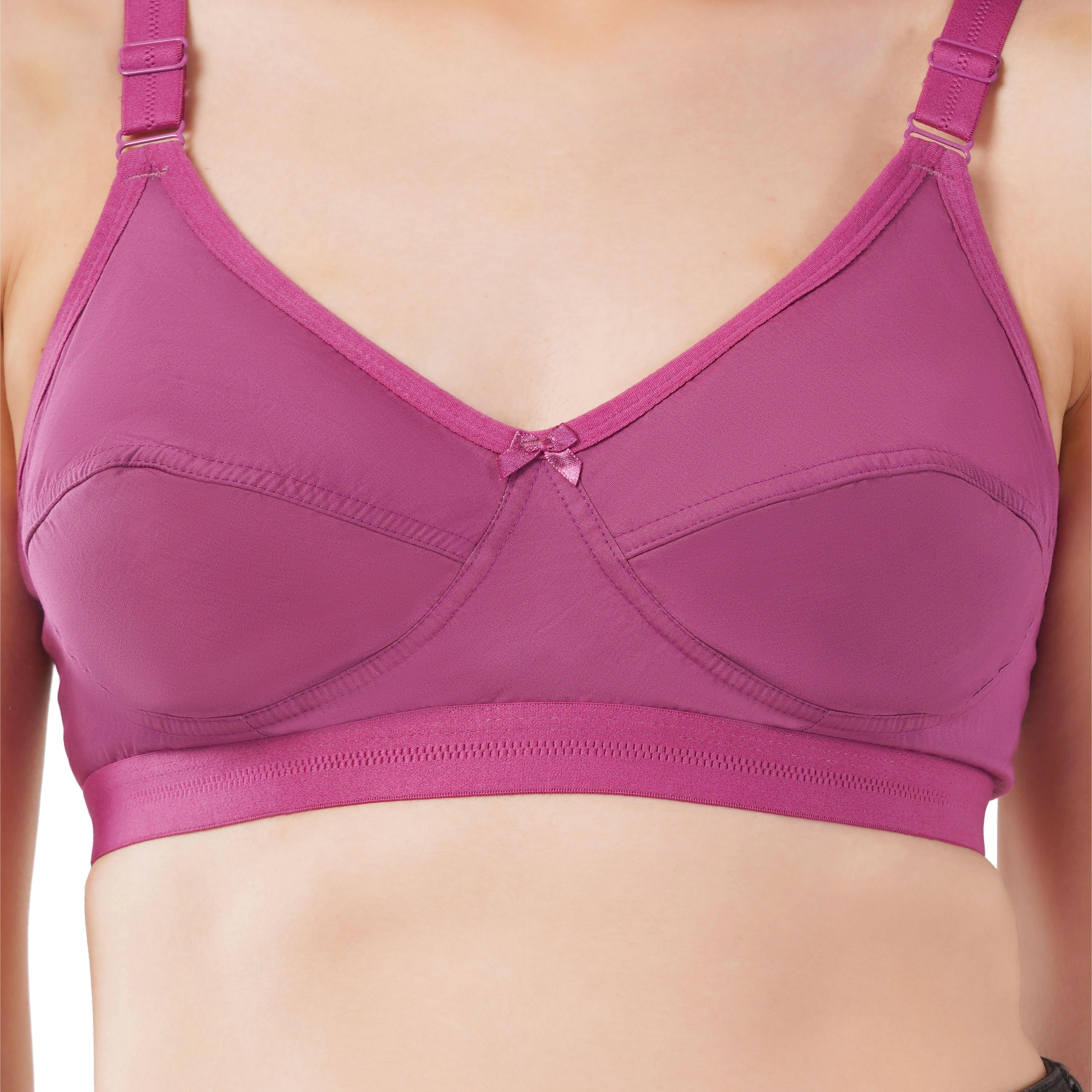 Pure Cotton Double Layer Non-Padded Bra for Women – Breathable Summer Comfort, Soft Everyday Wear, Adjustable Straps