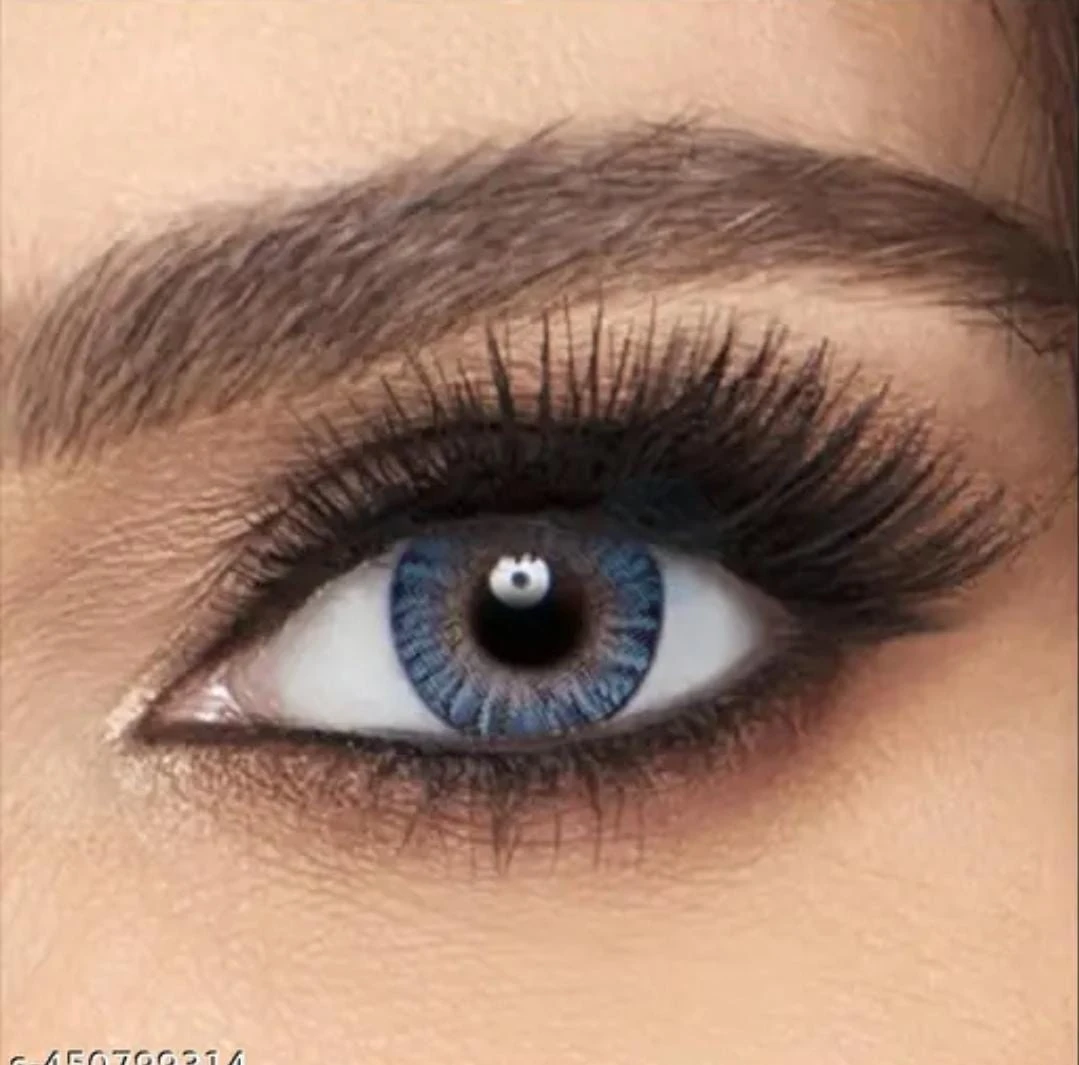 BADSHI96 BLUE EYE CONTECT LENS WITH FREE CASE PACK OF 01