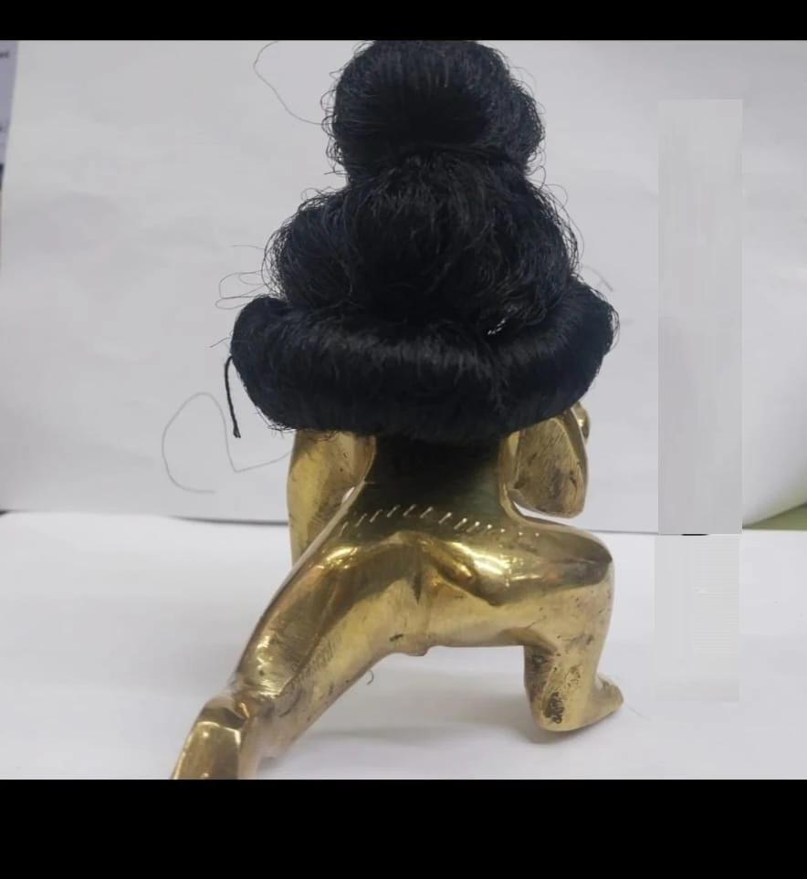 My God Gift Gopal Hair/Wig Singar Hair/Laddu Gopal-Marble Krishna Idol Wig (Hair) According to Idol Gopal Size Variation