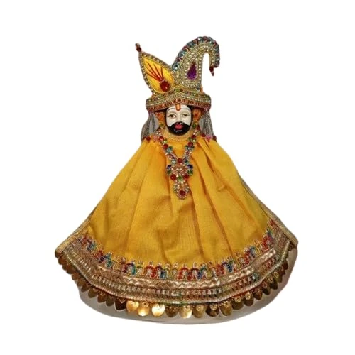 My God Gift Khatu Shyam Baba Blue Dress | Traditional Idol Shringar Poshak II SIZE = 4 Inches (10.16 Centimeter)