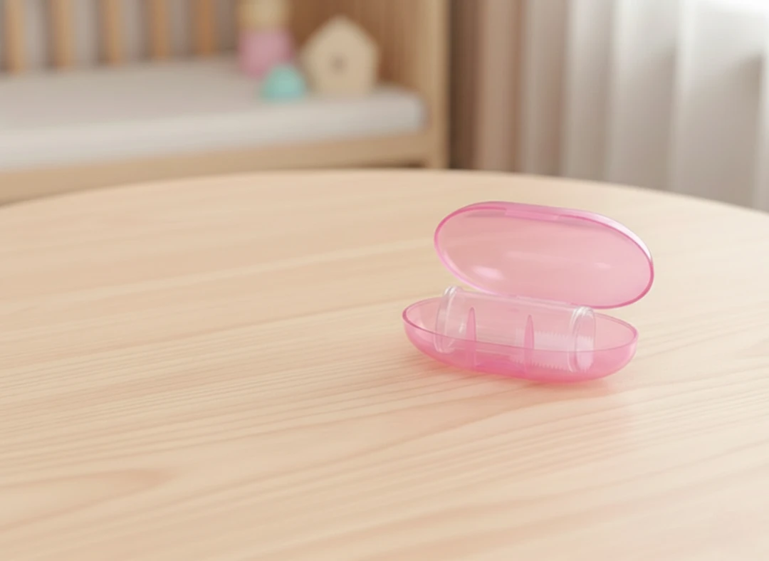 BlissKart Baby Silicone Toothbrush,baby tongue cleaner,Transparent Silicone Finger Brush for Baby Teething,Best silicone baby finger brush,bacho ka toothbrush, Gentle & Effective Oral Care for Your Little One PACK OF 1(with case cover )