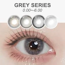 BADSHI96 GREY EYE CONTECT LENS WITH FREE CASE PACK OF 01