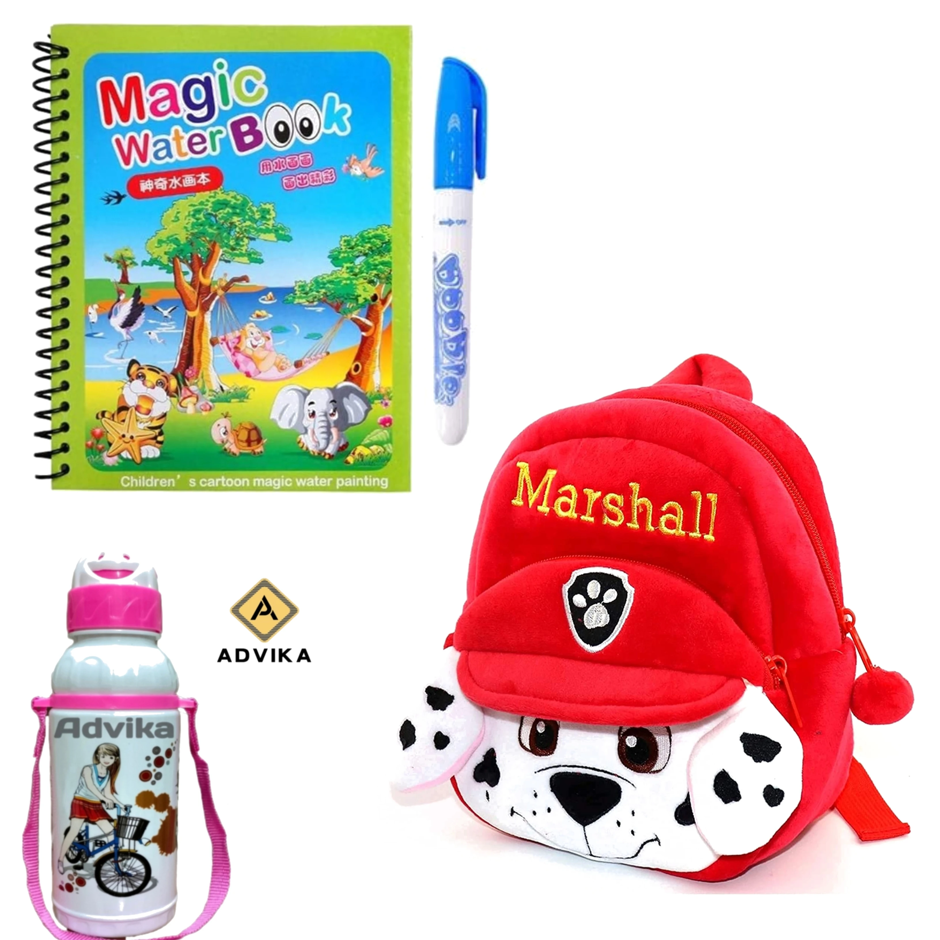 Marshal magic book bottle KIDS BAG, Magic Book for Kids | Magic Book for Children | Educational Learning Book| Ages 2-5 Years | Multicolor Brand: Generic