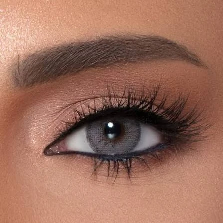 BADSHI96 GREY EYE CONTECT LENS WITH FREE CASE PACK OF 01