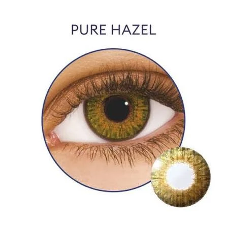 BADSHI96 HAZEL EYE CONTECT LENS WITH FREE CASE PACK OF 01