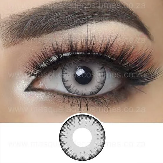 BADSHI96 GREY EYE CONTECT LENS WITH FREE CASE PACK OF 01
