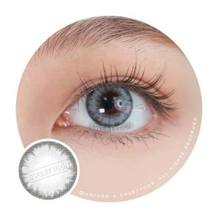 BADSHI96 GREY EYE CONTECT LENS WITH FREE CASE PACK OF 01