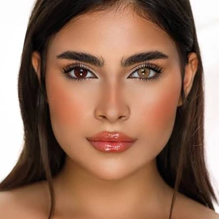 BADSHI96 HAZEL EYE CONTECT LENS WITH FREE CASE PACK OF 01