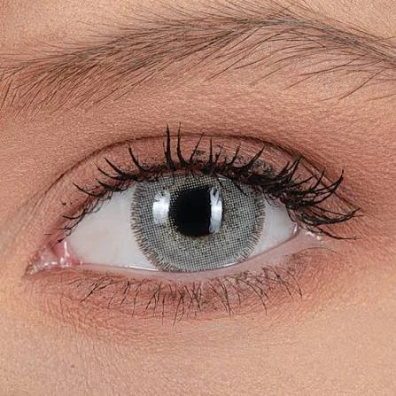 BADSHI96 GREY EYE CONTECT LENS WITH FREE CASE PACK OF 01