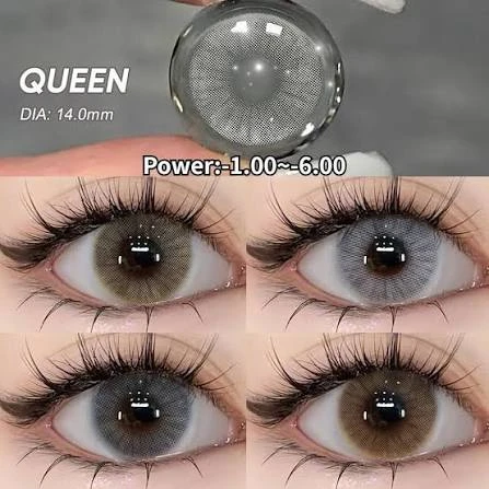 BADSHI96 GREY EYE CONTECT LENS WITH FREE CASE PACK OF 01