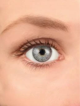 BADSHI96 GREY EYE CONTECT LENS WITH FREE CASE PACK OF 01