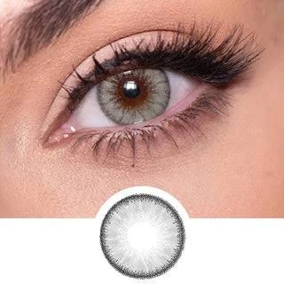 BADSHI96 GREY EYE CONTECT LENS WITH FREE CASE PACK OF 01