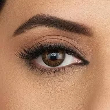 BADSHI96 BROWN EYE CONTECT LENS WITH FREE CASE PACK OF 01