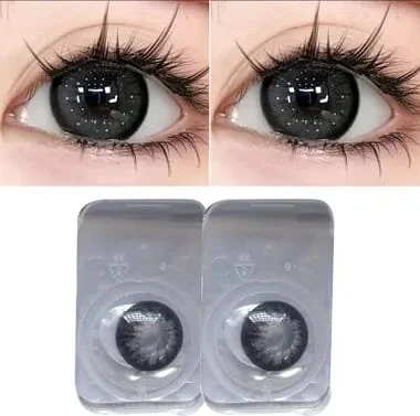 BADSHI96 BLACK EYE CONTECT LENS WITH FREE CASE PACK OF 01